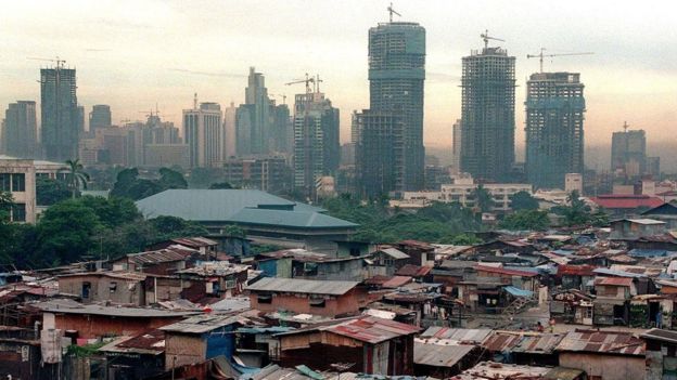 Un barrio pobre en Filipinas