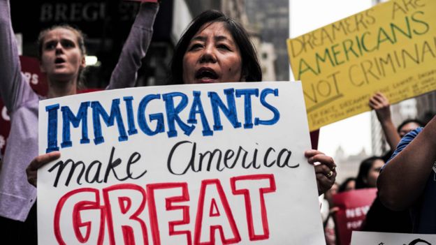 Manifestación de "dreamers"