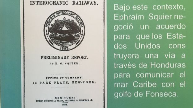 Portada del Reporte Preliminar sobre el Ferrocarril Interoceánico por Honduras de E.G. Squier, publicado en 1854.
