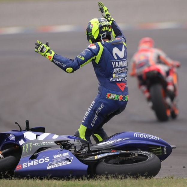 Marc Márquez y Valentino Rossi