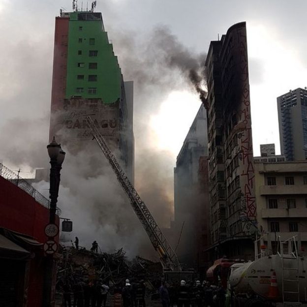 Dia seguinte do incêndio