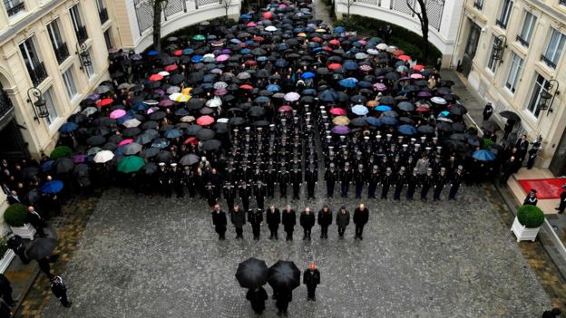 French Hero Policeman Honoured In Paris