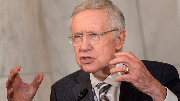 Harry Reid, cuando era senador de Estados Unidos, diciembre de 2016