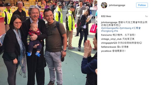 Screengrab from John Tsang's Instagram page