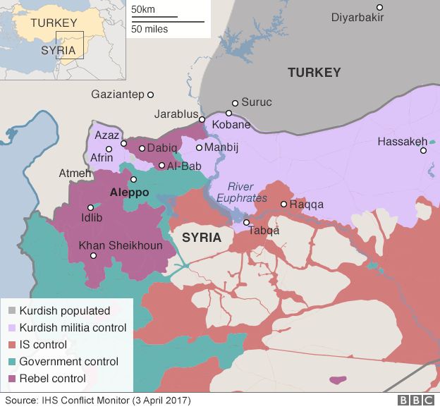 Sarin gas confirmed as weapon in Syria attack _95458301_syria_turkey_kurds_v15_624map_04_04_2017