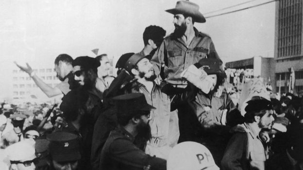 El Che y Fidel durante la revolución