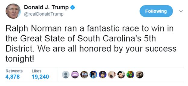 Donald Trump tweet