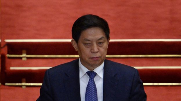 Li Zhanshu attends the opening of the third session of the 12th National People's Congress at the Great Hall of the People in Beijing on 5 March 2015.