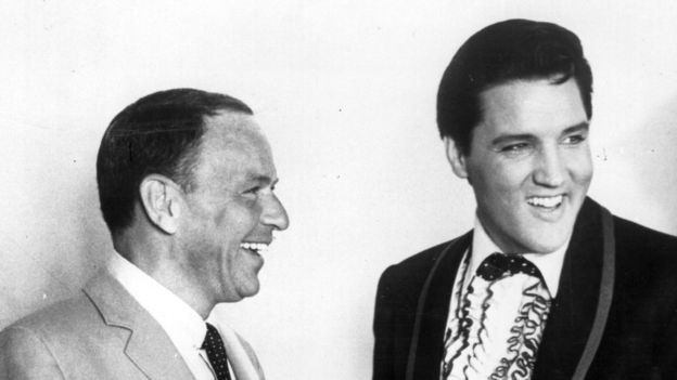 Frank Sinatra y Elvis Preley