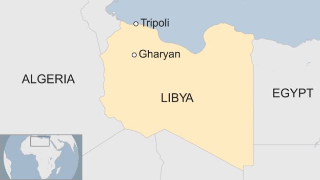 A map of Libya