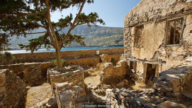 The Greek government tried to destroy all traces of the colony after its closure in 1957 (Credit: Elizabeth Warkentin)