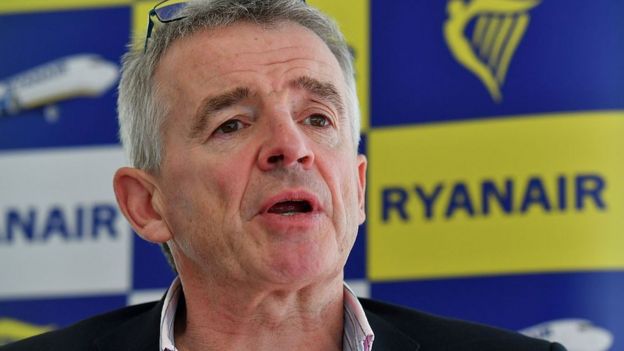 El director ejecutivo de Ryanair, Michael O'Leary.