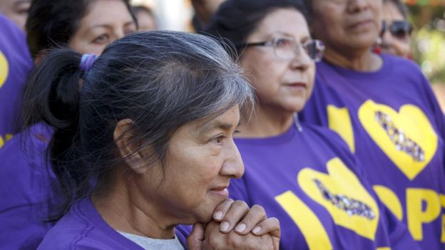 Grupo de inmigrantes en California