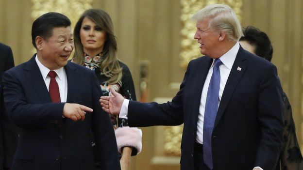 Trump e presidente chinês