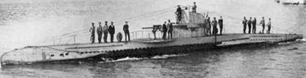 File pic of German UB-II class submarine from World War One