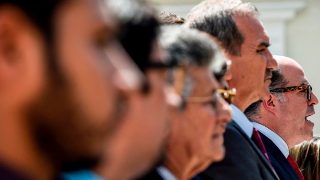 Miembros opositores de la Asamblea Nacional