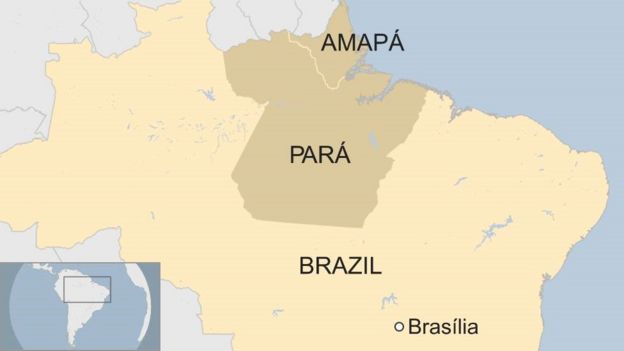 A map of Brazil