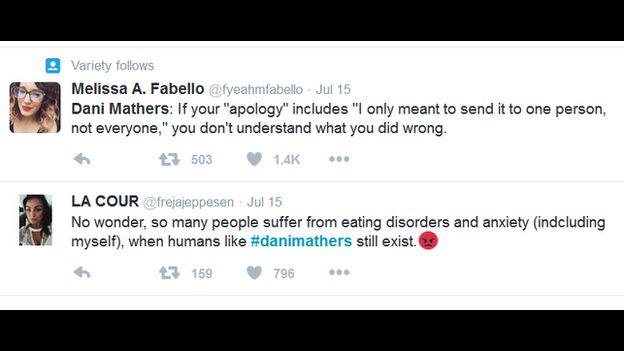 Reacciones en Twitter