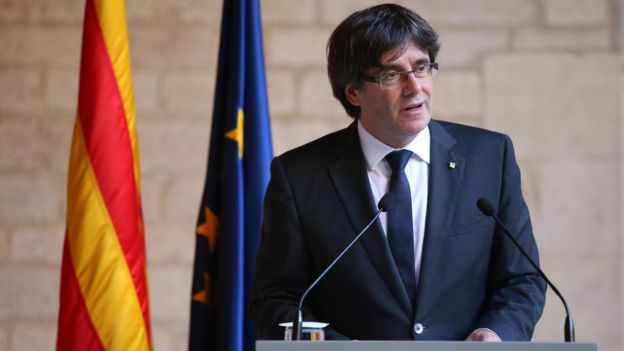 El presidente de Cataluña, Carles Puigdemont.