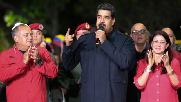 Maduro habla después de la votación del domingo