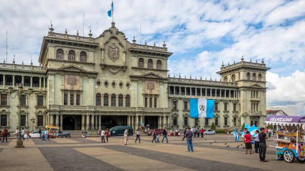 Praça principal de Guatemala.