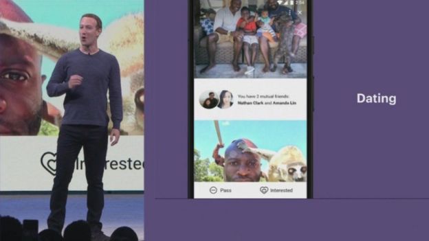 Mark Zuckerberg durante la presentación de Facebook Dating.