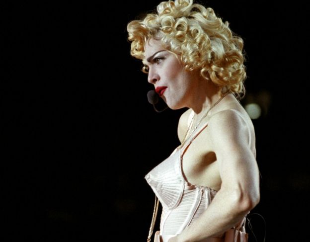 Madonna plays Wembley in 1990