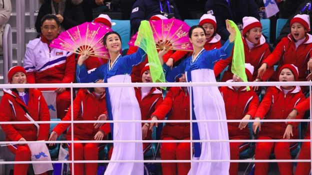 NorthKorean cheerleaders have been the centre of attraction at the Pyeongchang Olympics