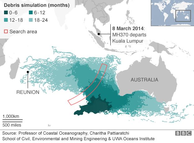 [Image: _84574651_mh370_debris_simulation_624map.png]