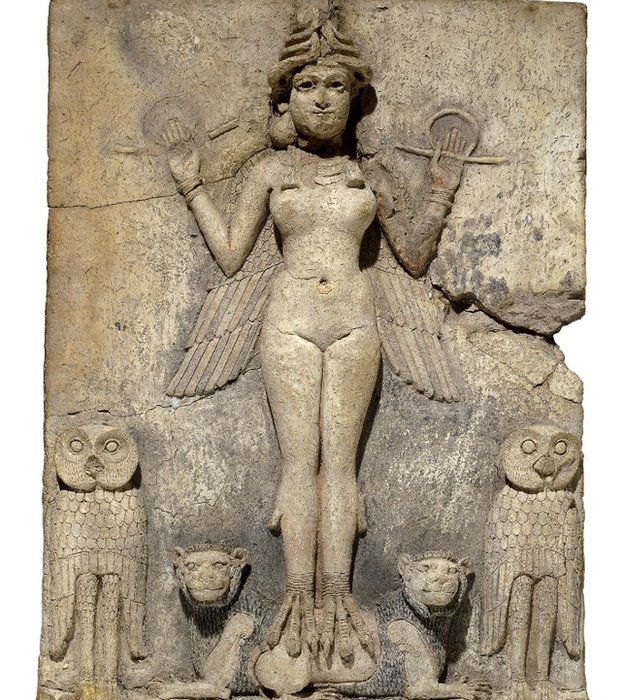 Desenho em pedra da deus Inanna