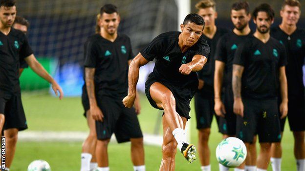 Cristiano Ronaldo has returned to Real Madrid training