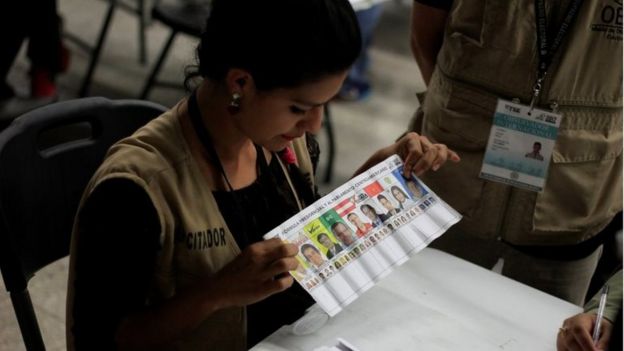 Recuento de votos en Honduras.