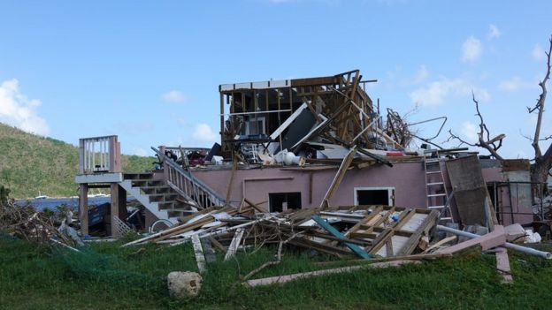 Casa destruída