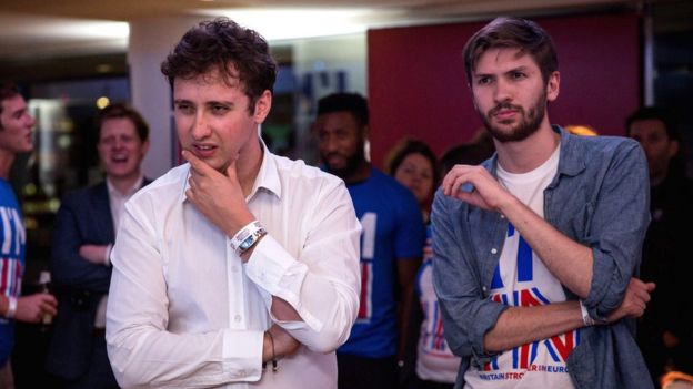 Simpatizantes de la opción de permanecer