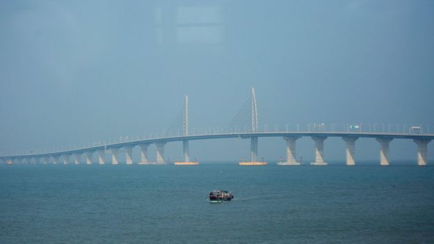 Puente Hong Kong-Zuhai-Macao.