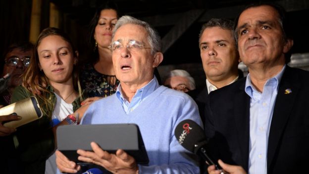 Uribe le habla a la nación luego del triunfo del 