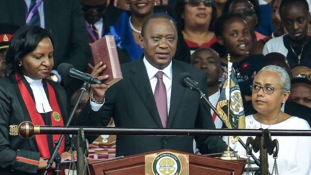 Bw Kenyatta aliapishwa kwa muhula wa pili tarehe 28 Novemba