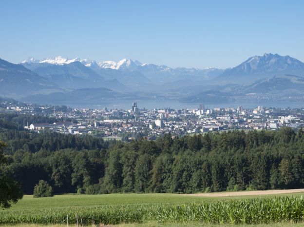 Un paisaje de Suiza.