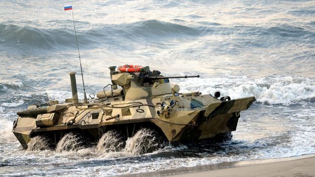Un tanque ruso en Kaliningrado
