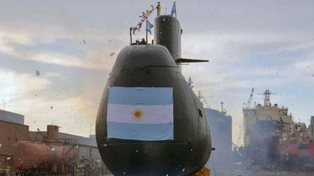 San Juan submarine in Buenos Aires (file photo)