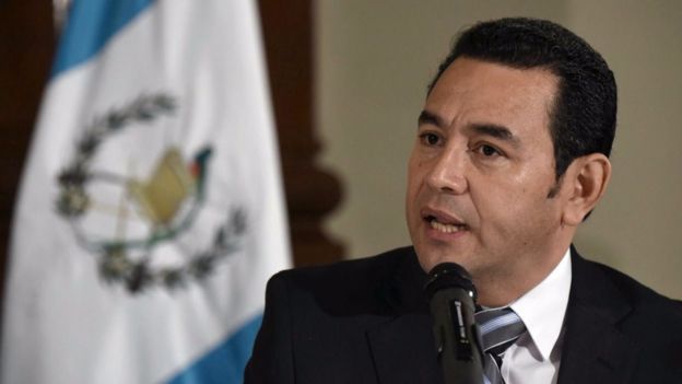 El presidente Jimmy Morales declaró