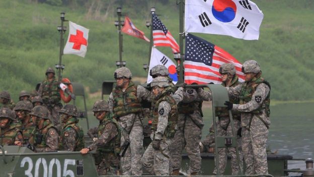 Quân đội Mỹ - Hàn trong một lần diễn tập: Hoa Kỳ hiện có trên 23 nghìn quân đồn trú tại Hàn Quốc