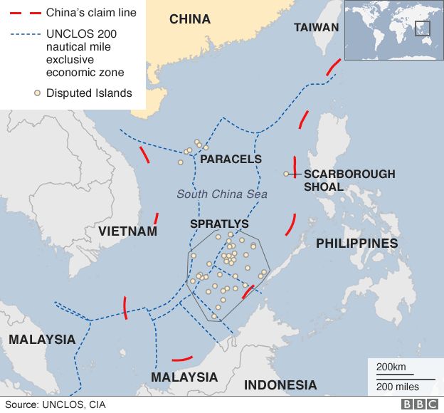 Map of South China Sea