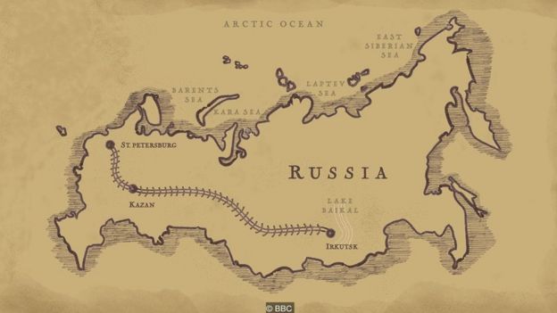 When World War I erupted, the White Forces transported Tsar Nicholas II's family gold east from St Petersburg to Siberia