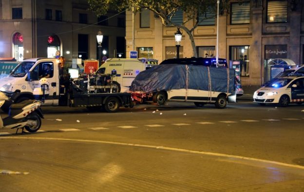 En Barcelona usaron una furgoneta alquilada.