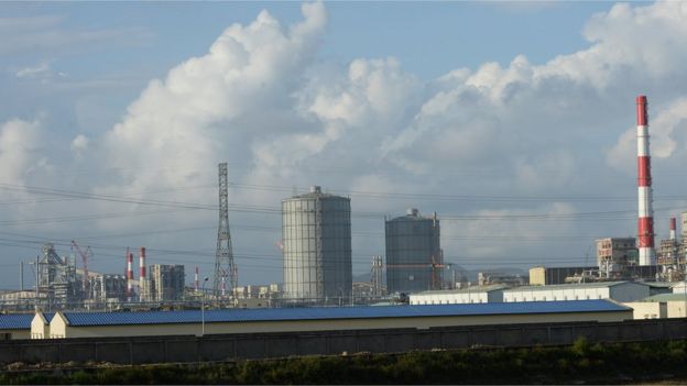 Nhà máy của Công ty TNHH Gang thép Hưng Nghiệp Formosa tại Kỳ Anh, Hà Tĩnh