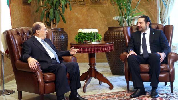 الرئيس ميشال عون قال إن استقالة الحريري لن تقبل إلا بعد عودته واتخاذ السبل الدستورية