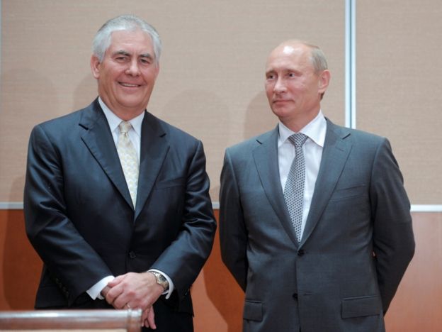 Los vínculos de Tillerson con Putin serán un obstáculo para su confirmación en el Senado.