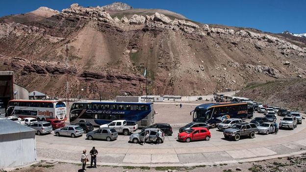 Paso fronterizo entre Argentina y Chile