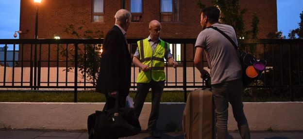 Residents leaving Chalcots estate